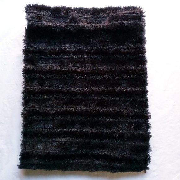 Black Furry Infinity Scarf - Picture 3 of 3